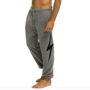 NWOT Aviator Nation Bolt Sweatpants in Heather Grey (Size S - Mens)